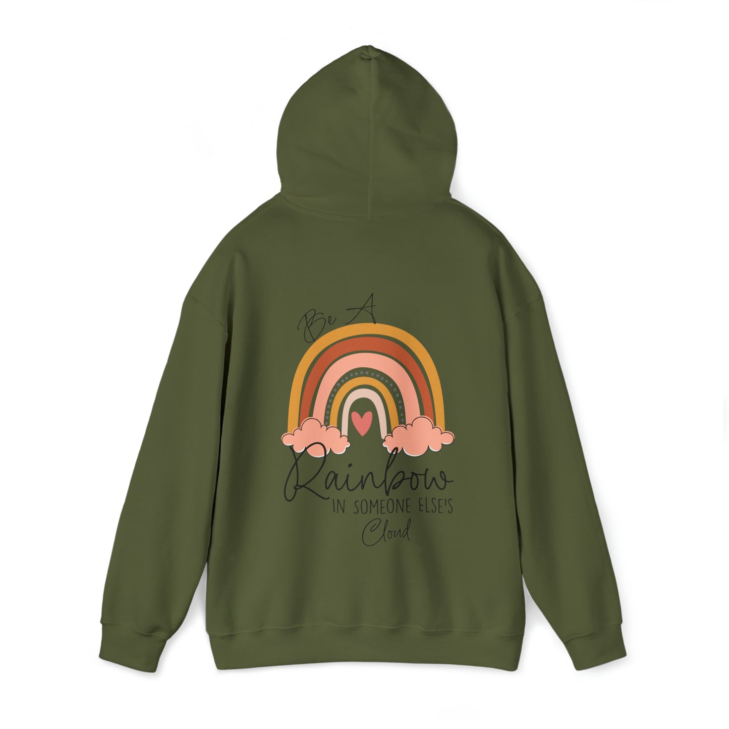 BE A RAINBOW IN SOMEONE ELSE'S CLOUD-Unisex Heavy Blend™ Hooded Sweatshirt