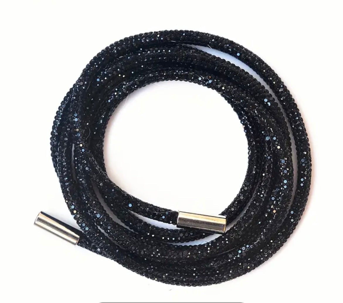 RHINESTONE HOODIE STRINGS