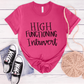 HIGH FUNCTIONING INTROVERT-Unisex Jersey Short Sleeve Tee