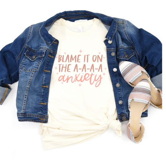 BLAME IT ON MY AAAAA ANXIETY- unisex jersey short sleeve