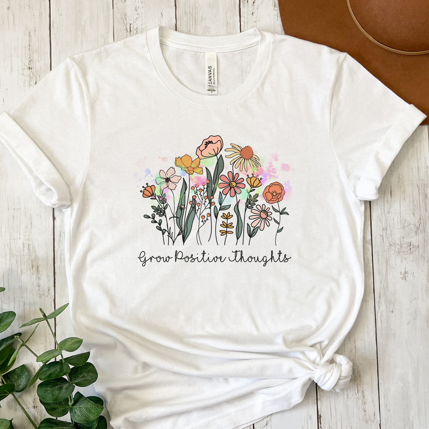 GROW POSITIVE THOUGHTS-Unisex Jersey Short Sleeve Tee