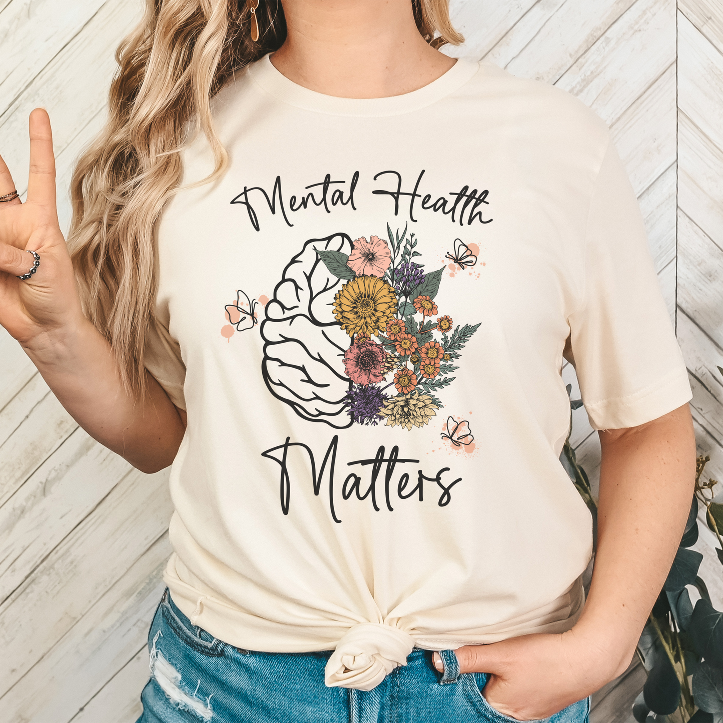 MENTAL HEALTH MATTERS-Unisex Jersey Short Sleeve Tee