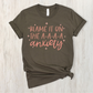 BLAME IT ON MY AAAAA ANXIETY- unisex jersey short sleeve