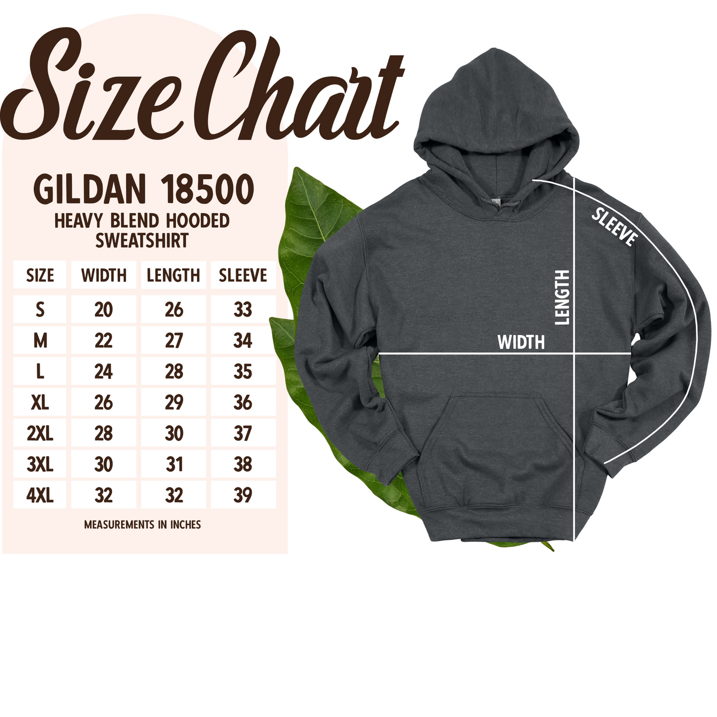 IN HOUSE- Grow Positive Thoughts -Unisex Heavy Blend™ Hooded Sweatshirt