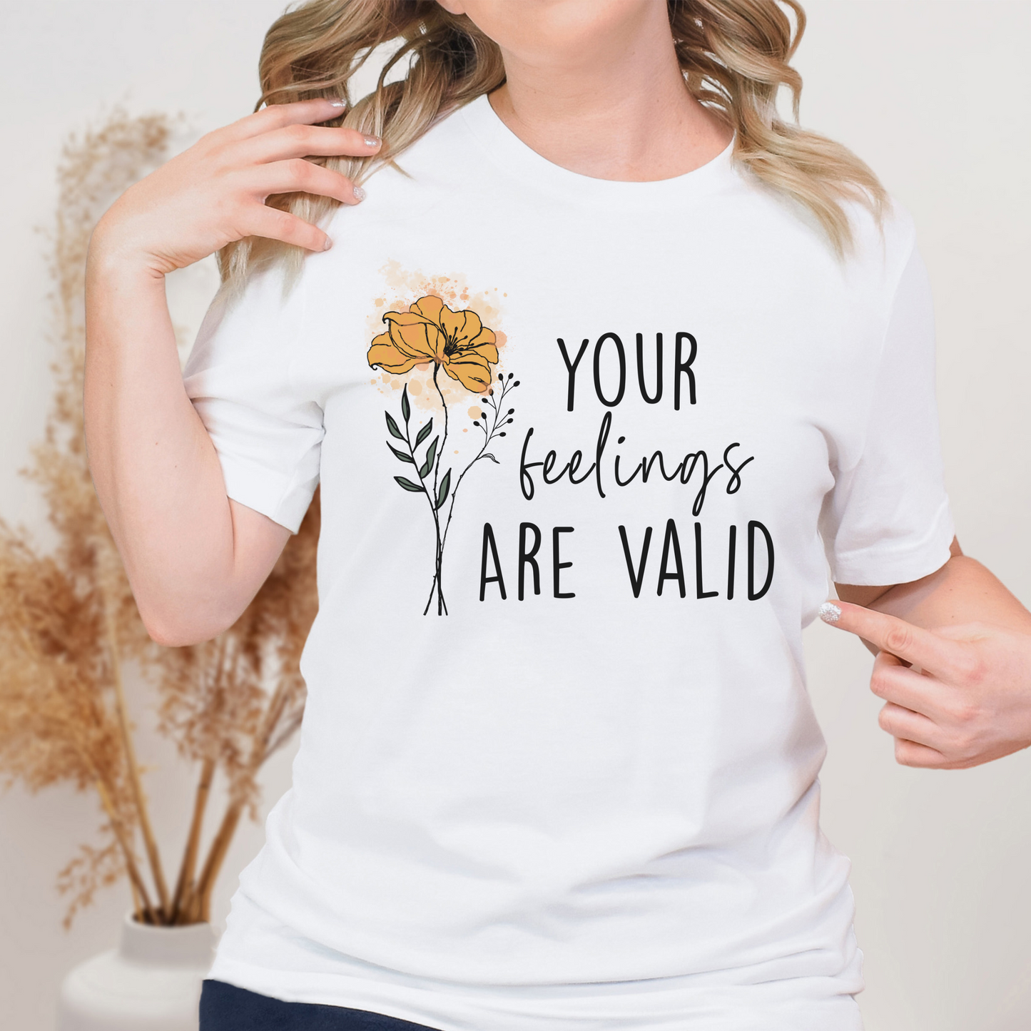 YOUR FEELINGS ARE VALID-Unisex Jersey Short Sleeve Tee