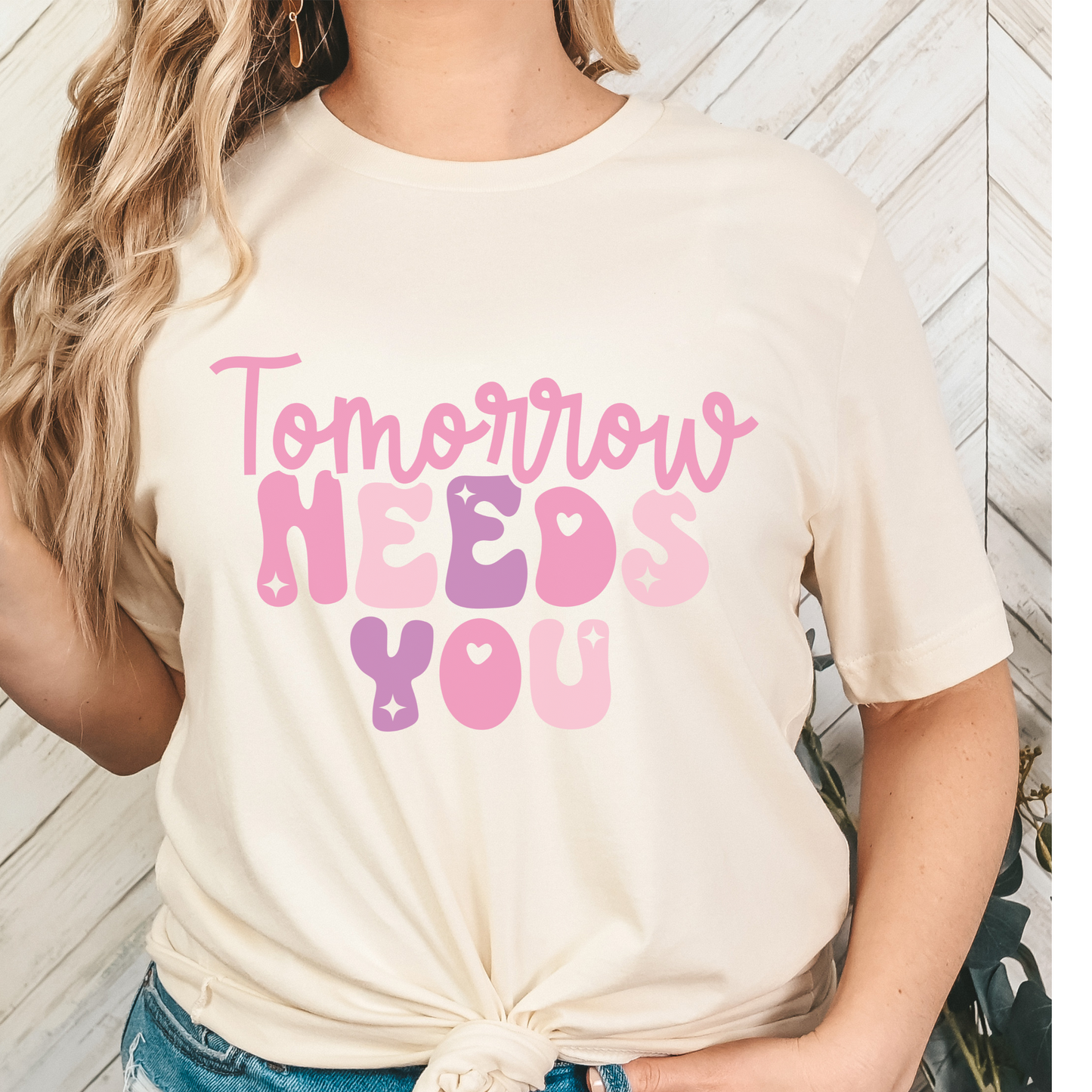 TOMORROW NEEDS YOU-Unisex Jersey Short Sleeve Tee