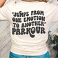 JUMPS FROM ONE EMOTION TO THE NEXT, PARKOUR-Unisex Jersey Short Sleeve Tee