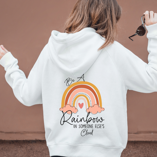 BE A RAINBOW IN SOMEONE ELSE'S CLOUD-Unisex Heavy Blend™ Hooded Sweatshirt